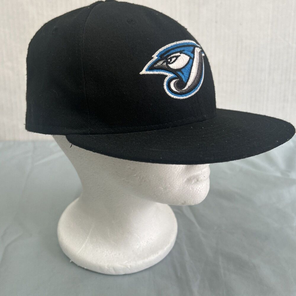 New Era 59FIFTY Toronto Blue Jays Fitted Hat Cool Base On-Field Black Y2K 7 1/4